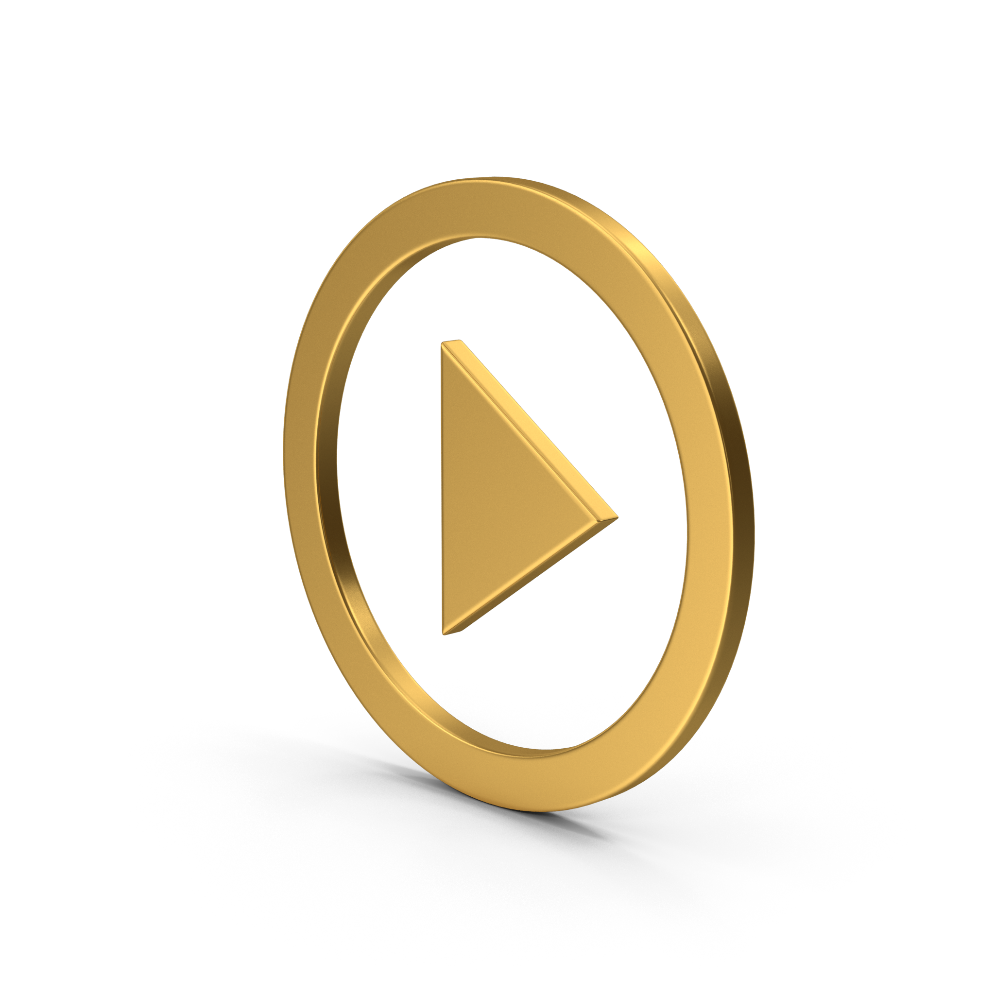 Symbol Play Button Gold.H03.2k