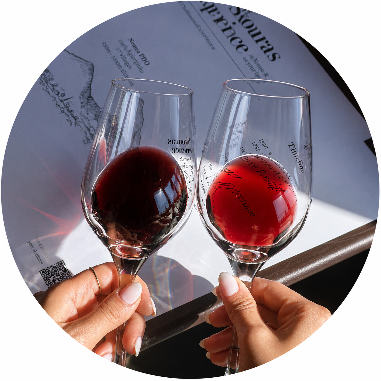 A tasting on the cliffs of the Dentelles de Montmirail