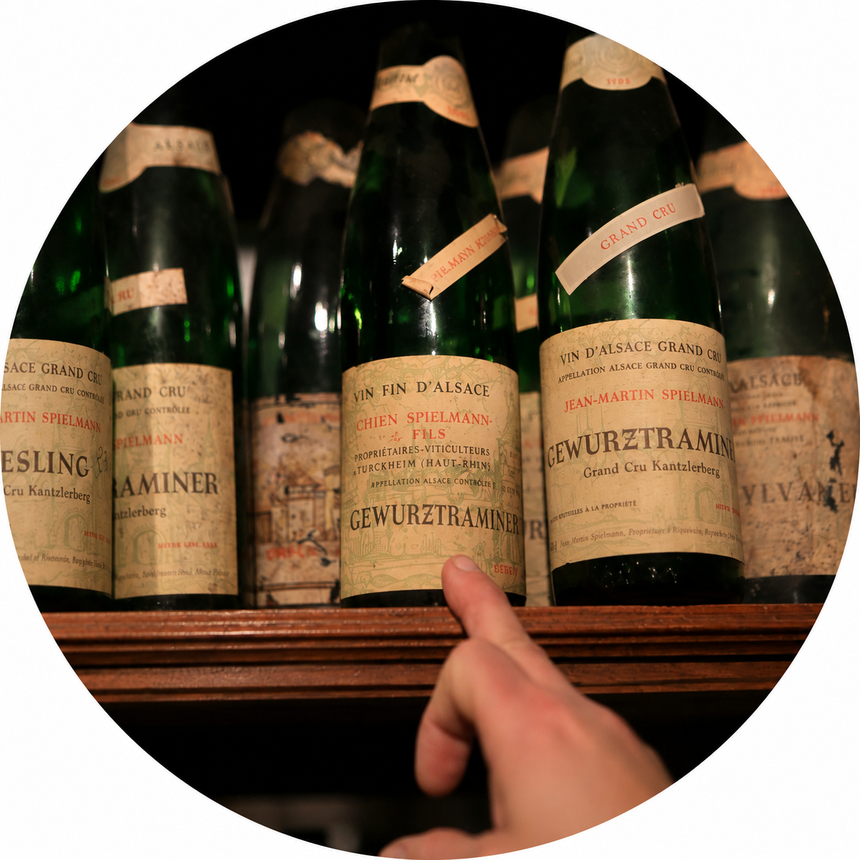 A Grand Cru estate, a next-generation grower pouring the same grape off two slopes
