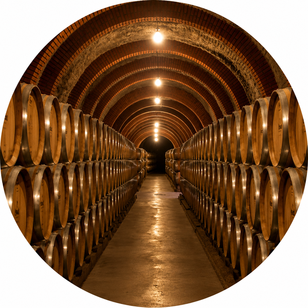 The medieval tunnels under Aranda de Duero, worn stone steps down